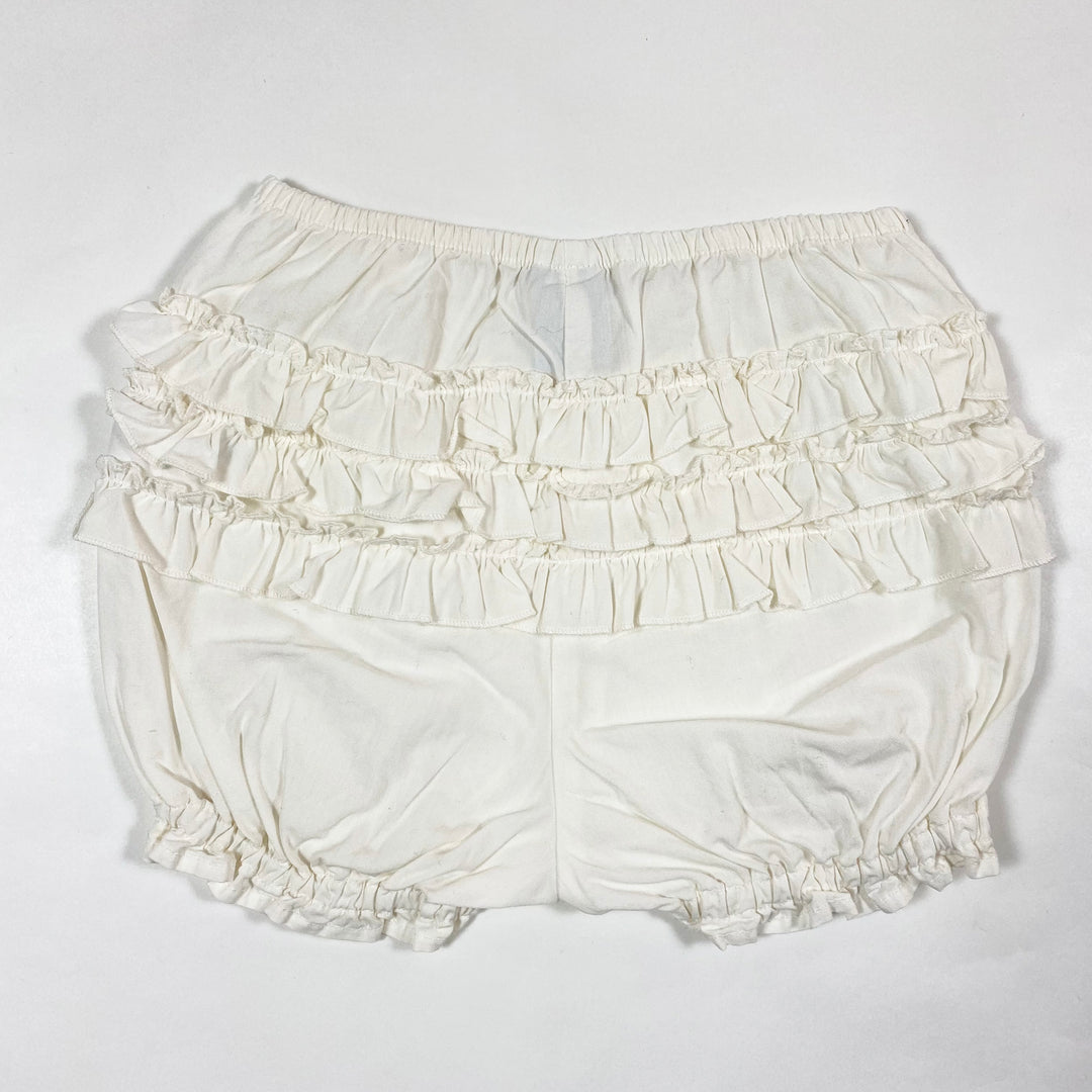 Petit Bateau ecru ruffle bloomers 6M/67 2