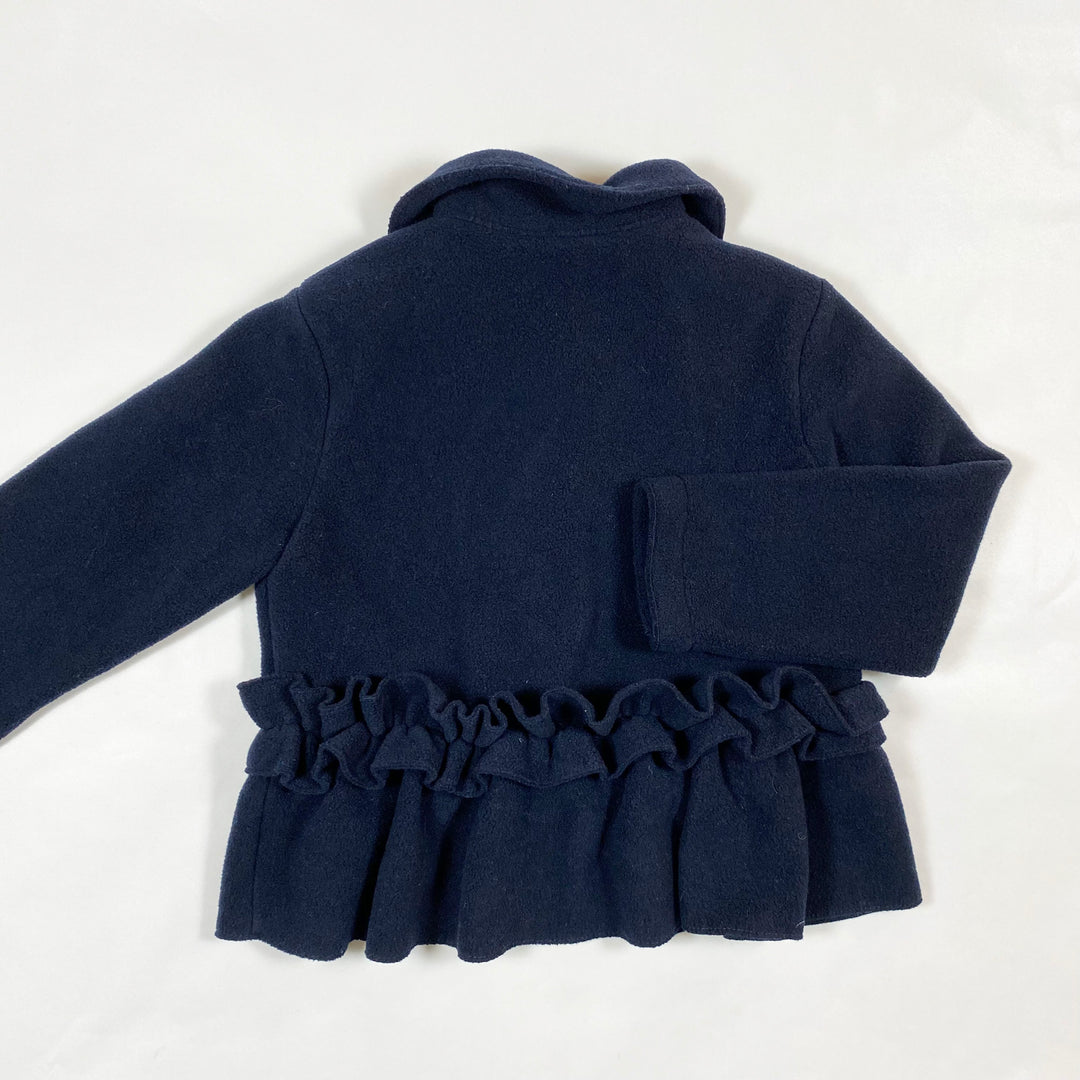 Il Gufo navy peplum fleece jacket 6Y 3