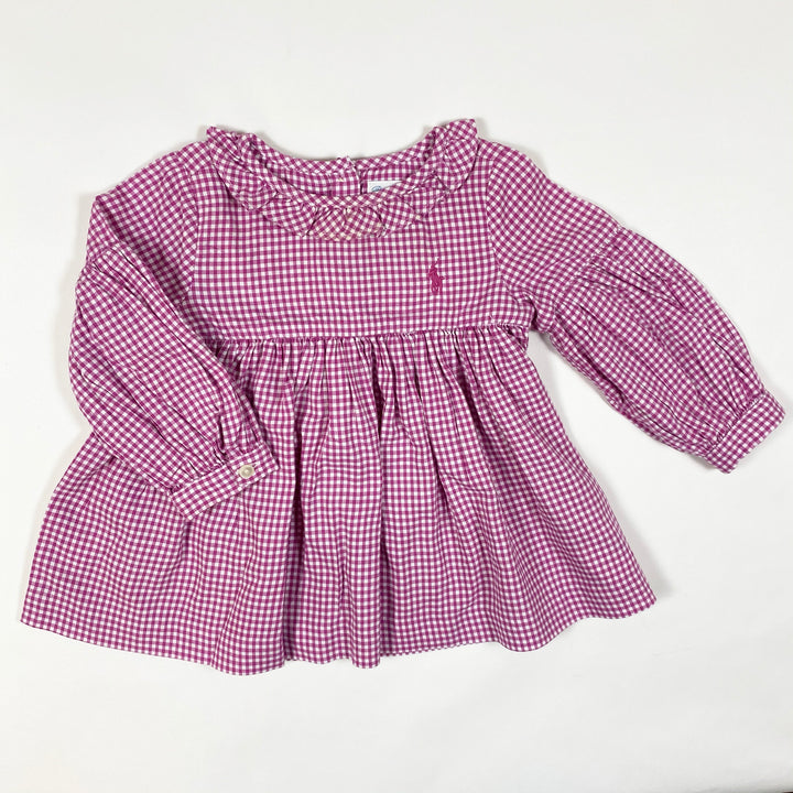 Ralph Lauren fuschia gingham blouse 18M