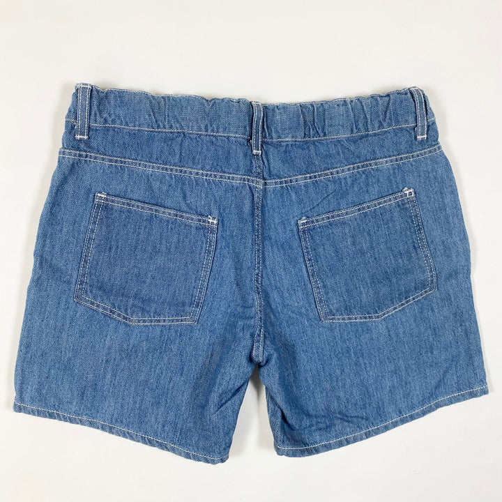 Bobo Choses blue denim shorts with green stripes Second Season 8-9Y/134cm