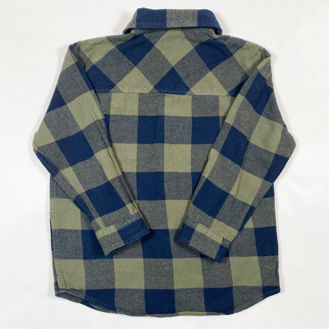 Zara khaki/navy flannel shirt 6Y 2