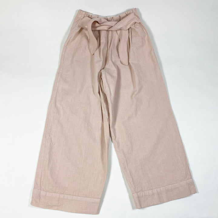 Moumout faded pink high-waist culottes with integrated belt Second Season diff. sizes