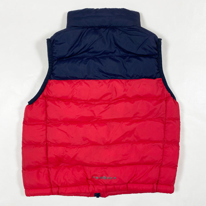 Monoprix red down gilet 3-4Y 3