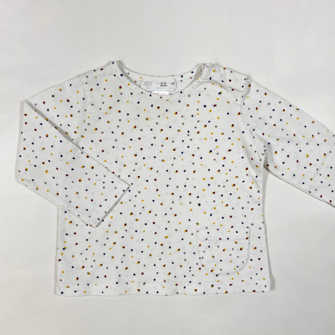 Zara Confetti langärmliges T-shirts 9-12M/80