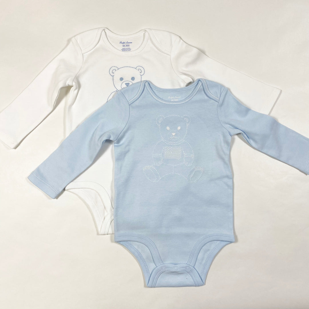 Ralph Lauren teddy bodys set of 2 6M 1