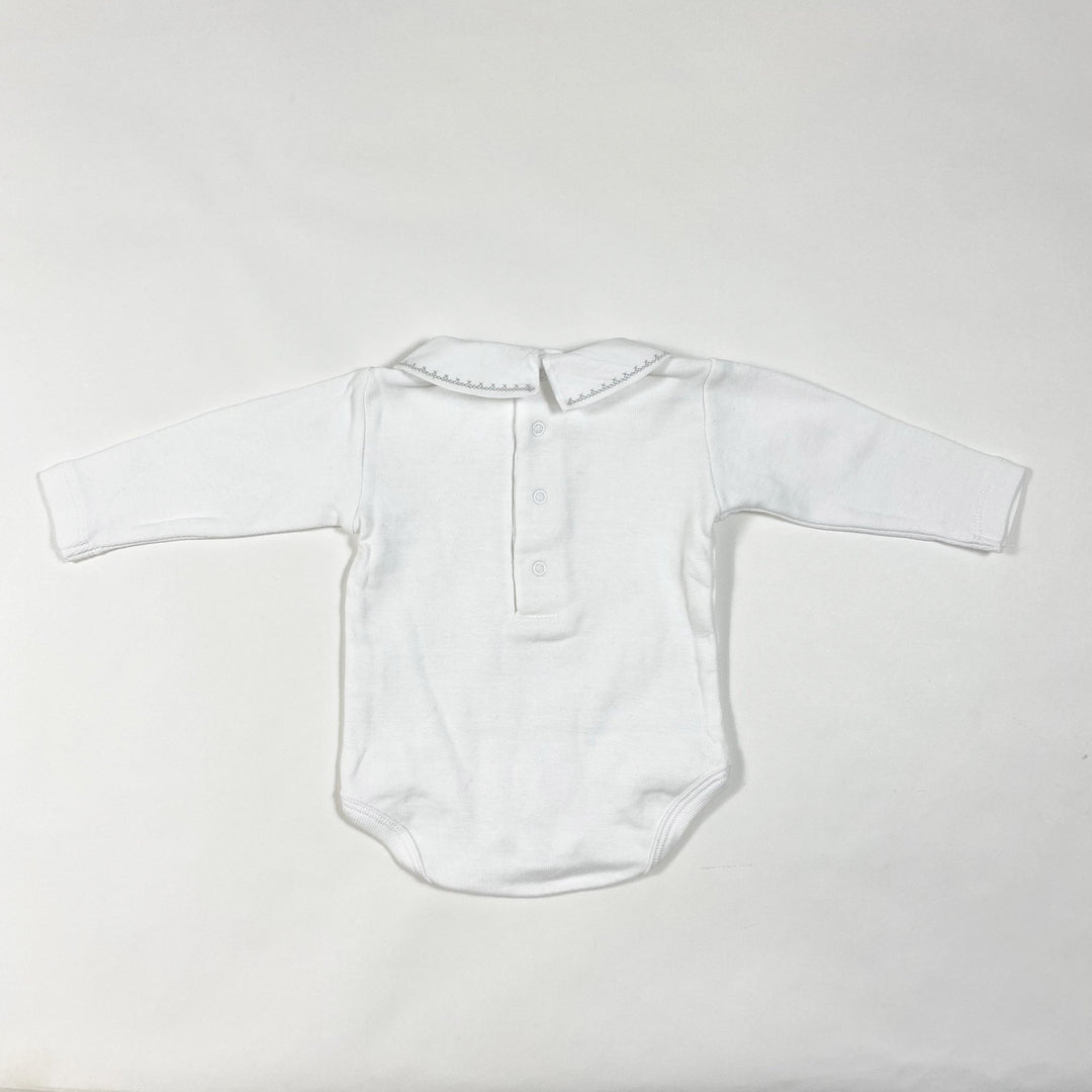 Wedoble white long-sleeved body with embroidered collar 1M