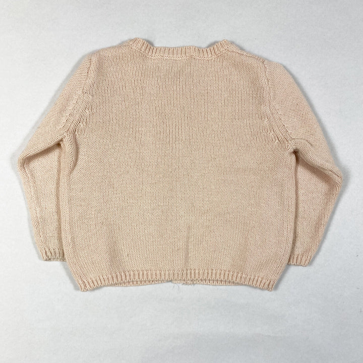 CdeC pale rose knit cardigan 6M