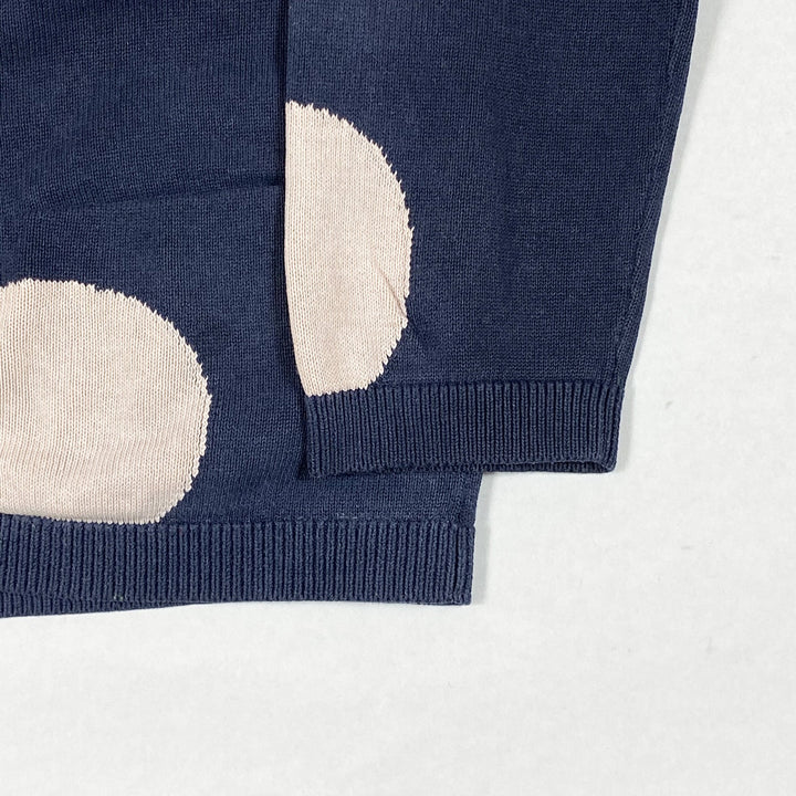 COS blue cardigan with pink circles 2-4Y/98-104