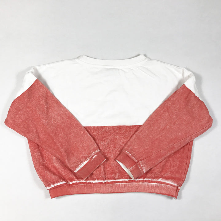 Bobo Choses red and white french terry sweatshirt with "captain" print