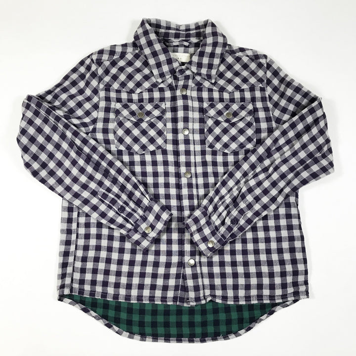 Stella McCartney Kids purple/grey/green checked shirt 10Y