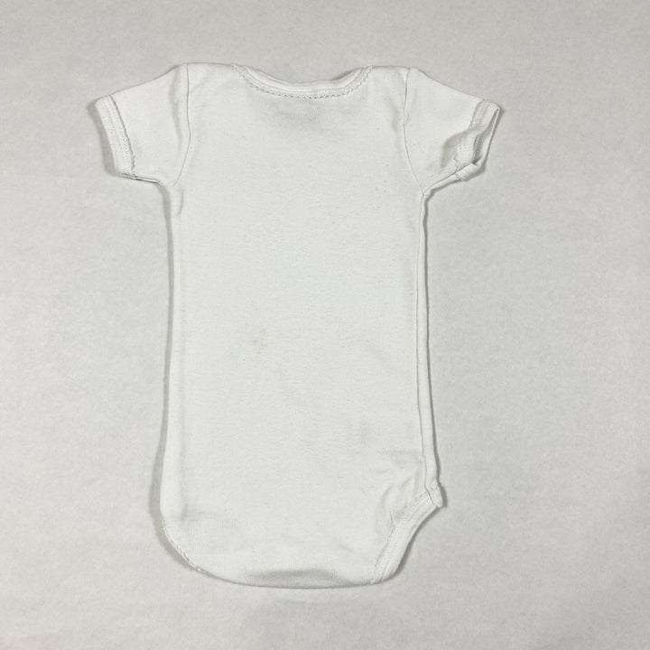 Petit Bateau short-sleeved white body 3M/60