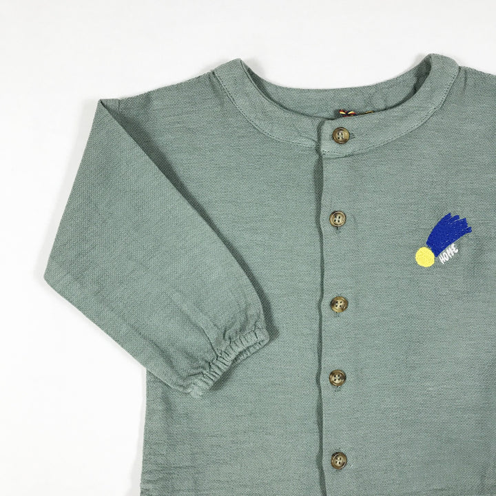 Bobo Choses iceberg grey a star called home embroidered shirt Second Season 24-36M