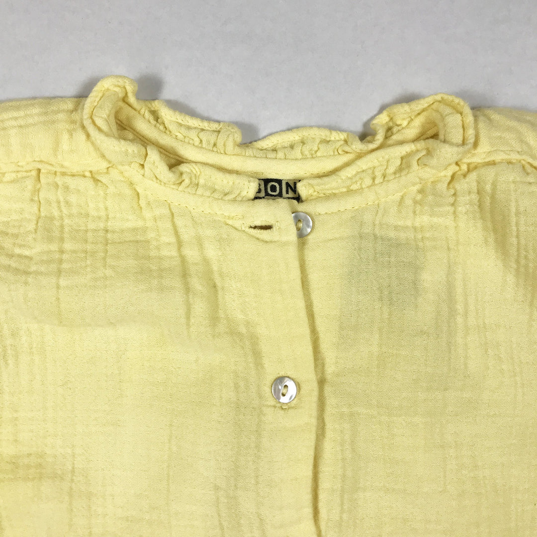 Bonton yellow short-sleeved muslin blouse Second Season 18M