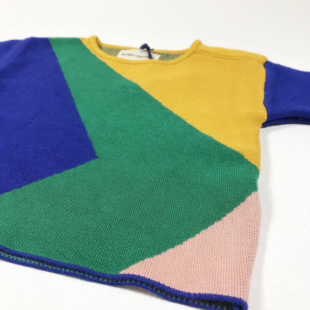 Bobo Choses geometric knit jumper Second Season 3-6M