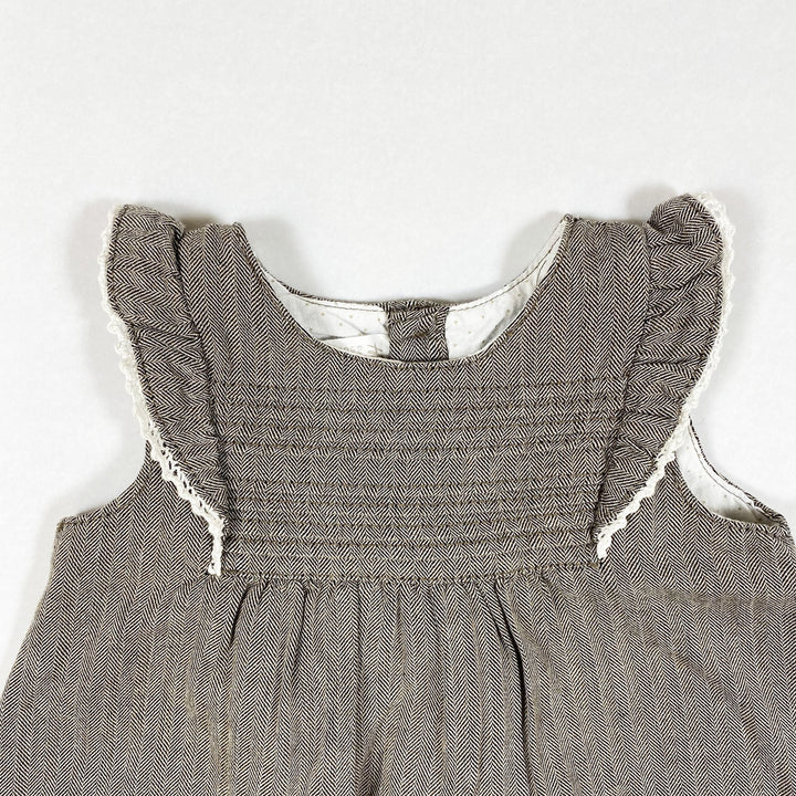 H&M brown herringbone sleeveless dress 68