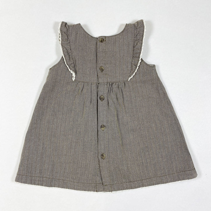 H&M brown herringbone sleeveless dress 68
