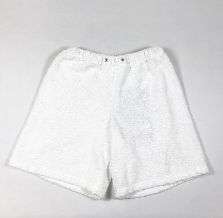 Caroline Bosmans white terry wide shorts Second Season 12Y