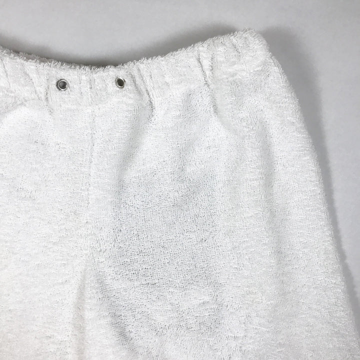 Caroline Bosmans white terry wide shorts Second Season 12Y