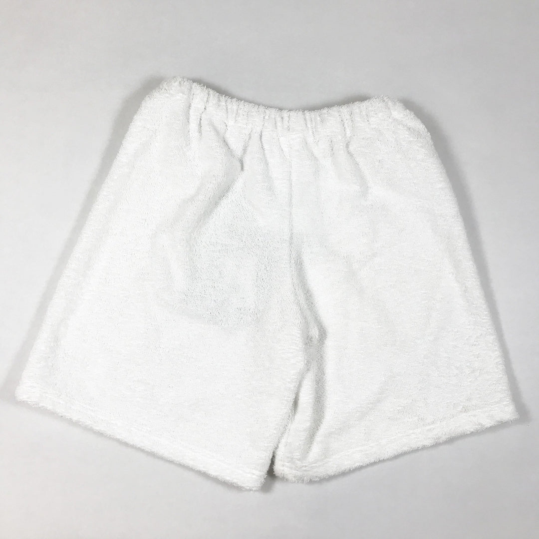 Caroline Bosmans white terry wide shorts Second Season 12Y