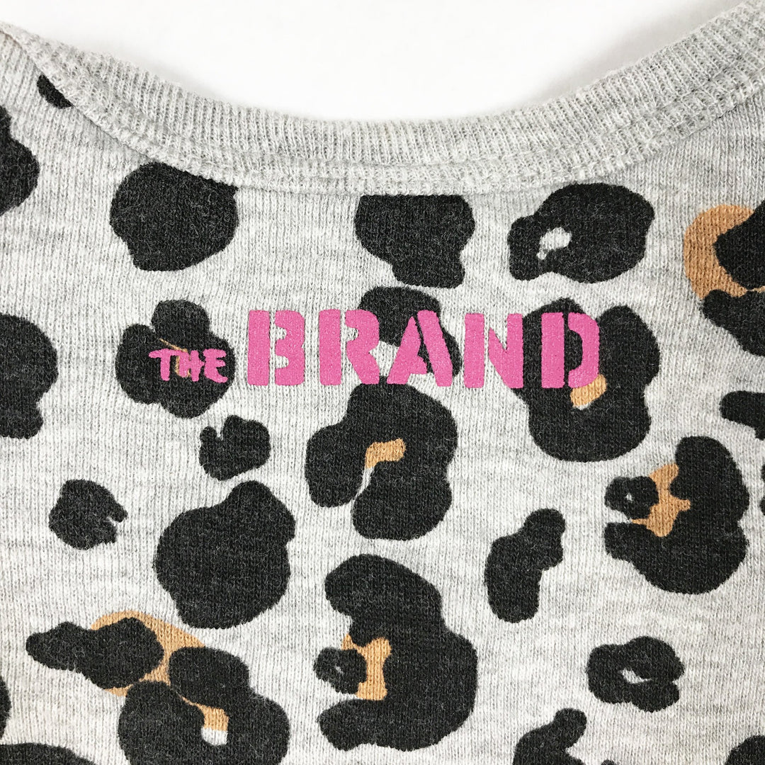 The Brand grey leopard long-sleeved body with matching leggings