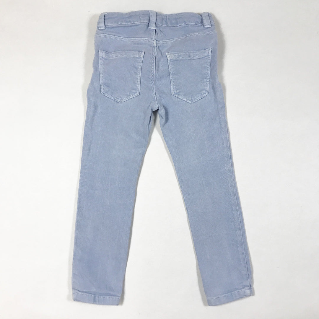 Zara light blue denim trousers with adjustable waist