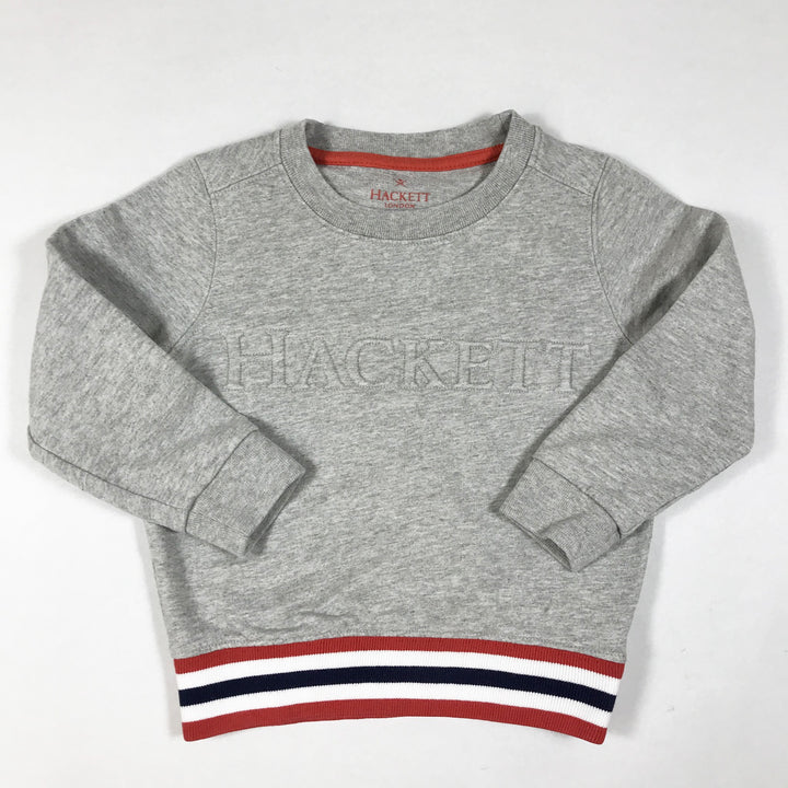 Hackett grey Hackett stitching sweatshirt