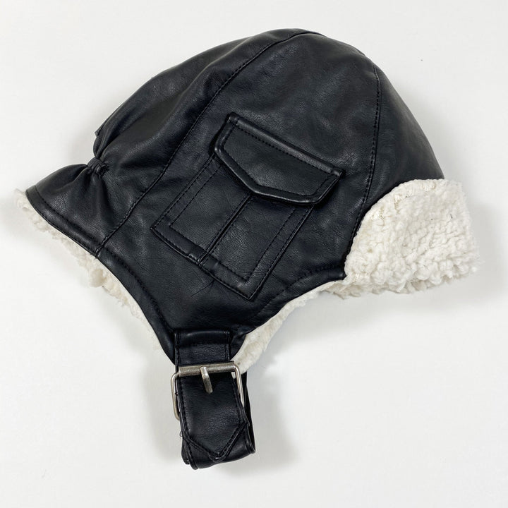 Elodie black/white aviator hat 1-2Y