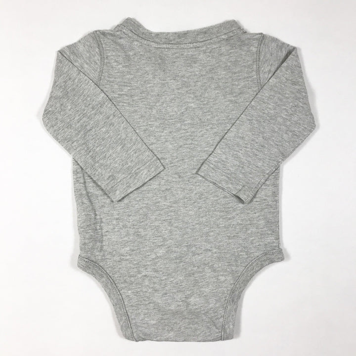 Baby Gap grey long-sleeved grandpa body 12-18M/80