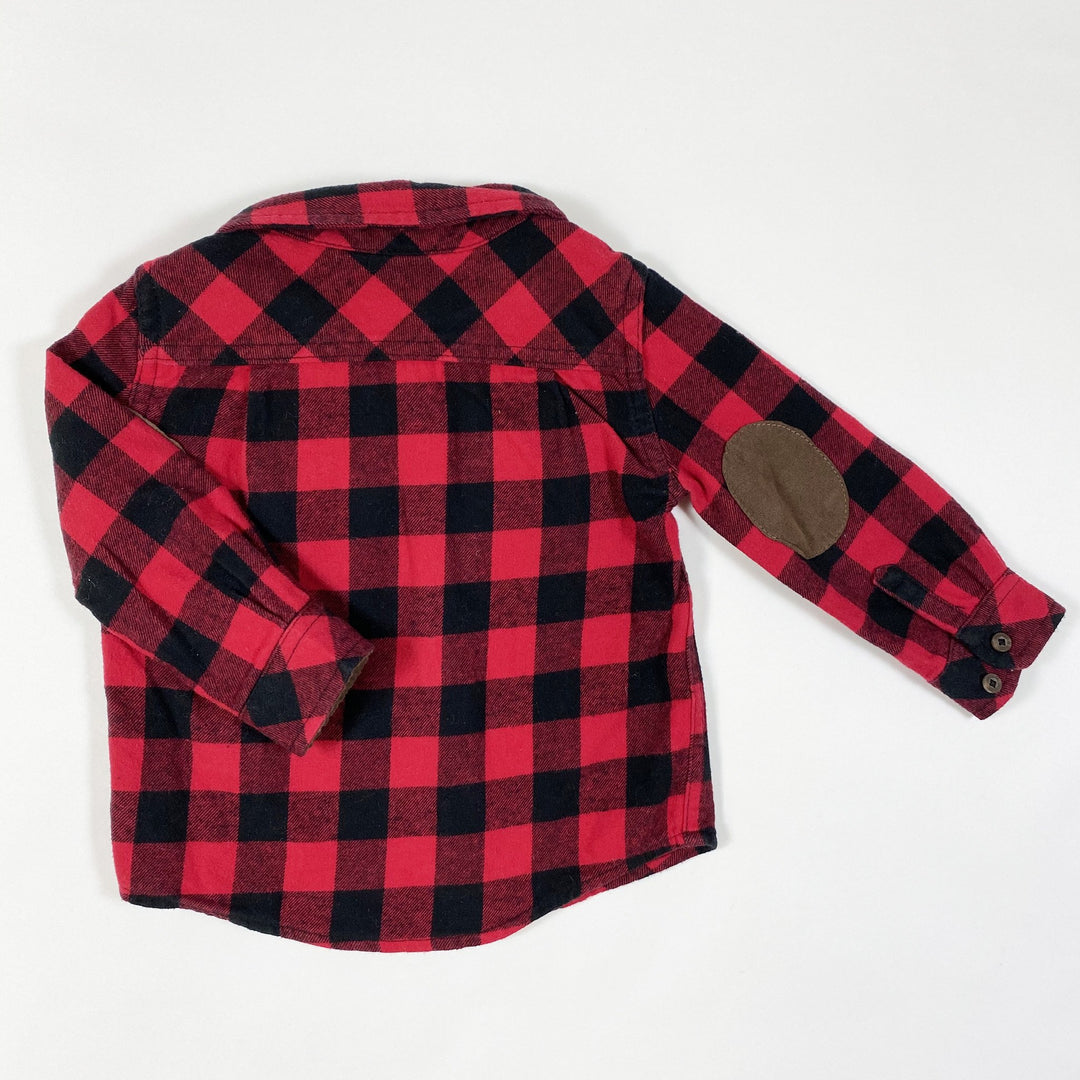 Canadiana red/black plaid lumberjack shirt 2T