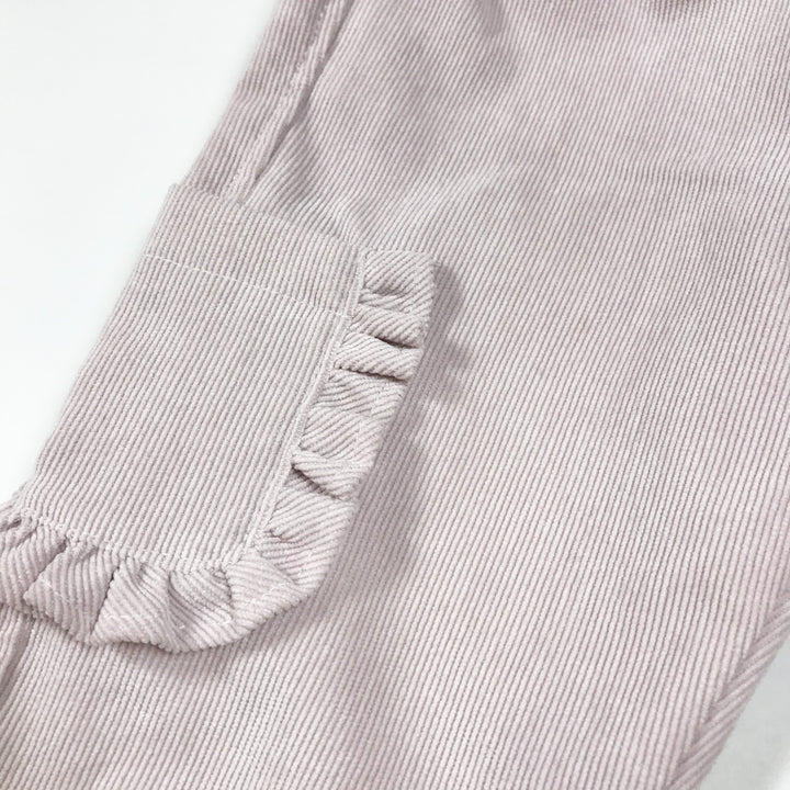 Arletta pale pink corduroy pants with ruffles 18M