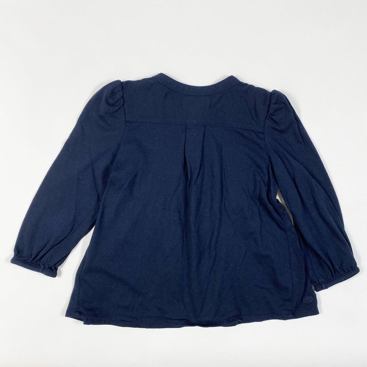 Ralph Lauren navy long-sleeved blouse 18M