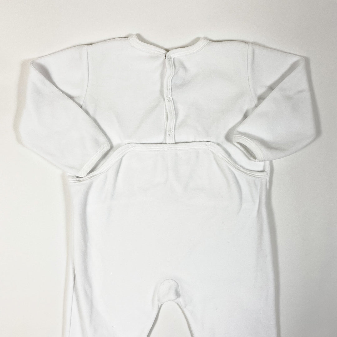 Petit Bateau white velour pyjamas with feet  18M/81