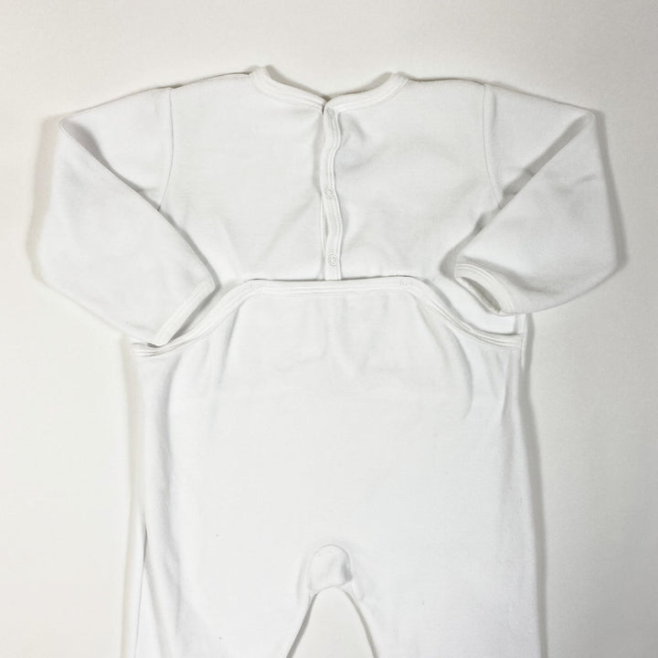 Petit Bateau white velour pyjamas with feet  18M/81