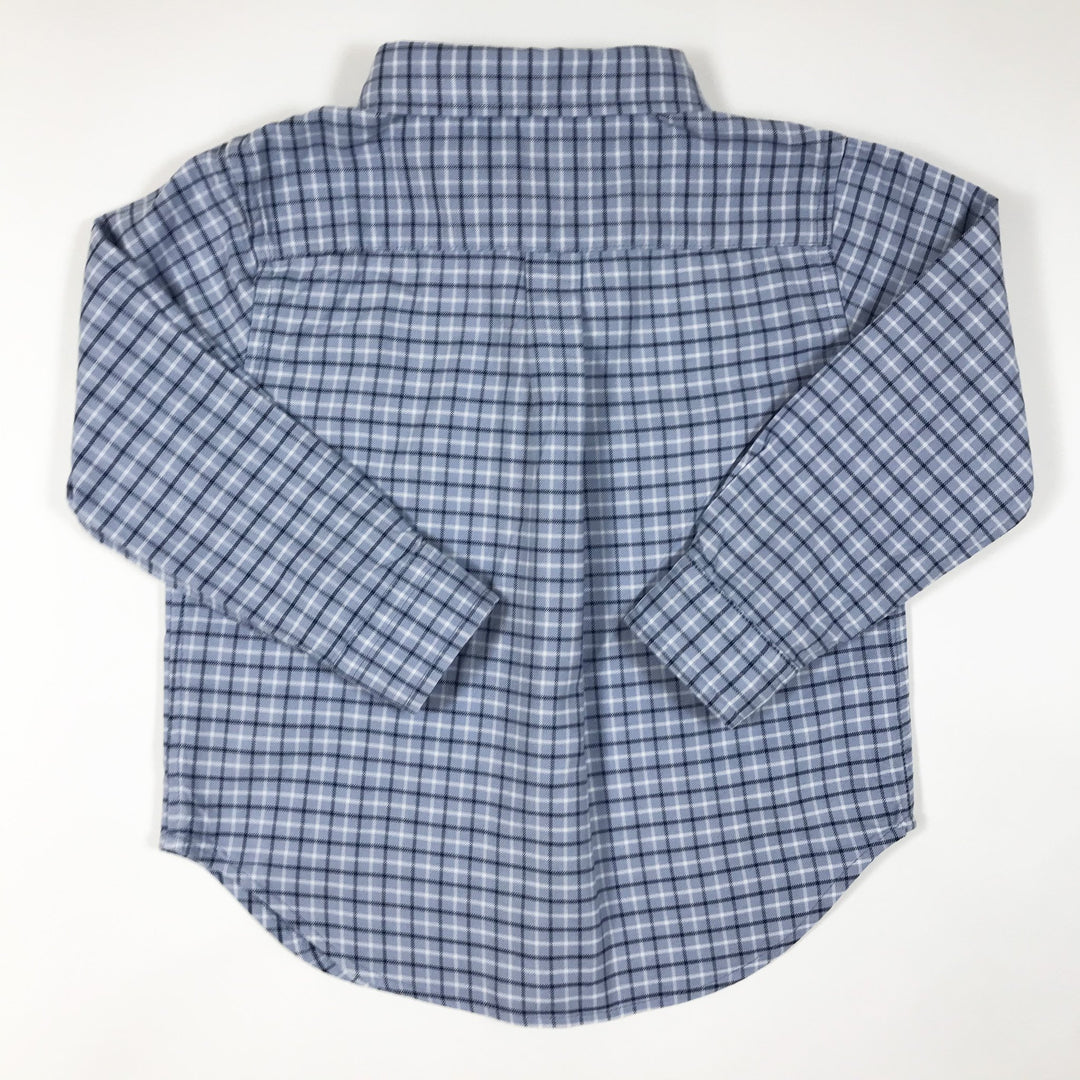 Ralph Lauren blue checked long-sleeved shirt 2Y