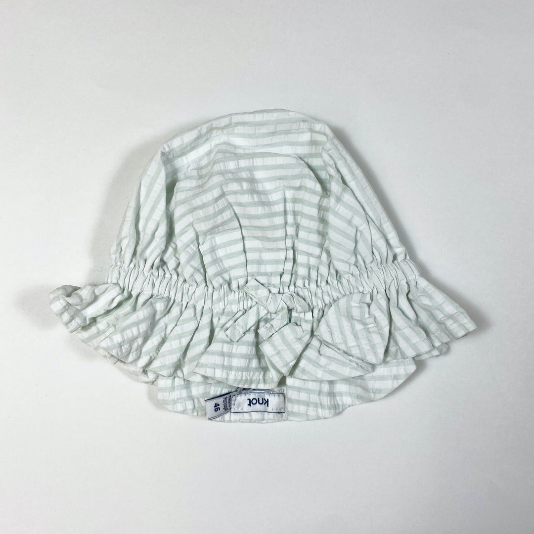 Knot light green seersucker sunhat 46