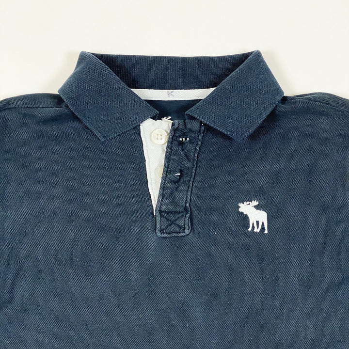 Abercrombie & Fitch marineblaues Kurzarm-Poloshirt 7/8Y