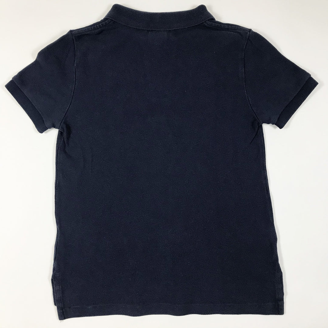 Ralph Lauren navy short-sleeved crest polo shirt 5Y