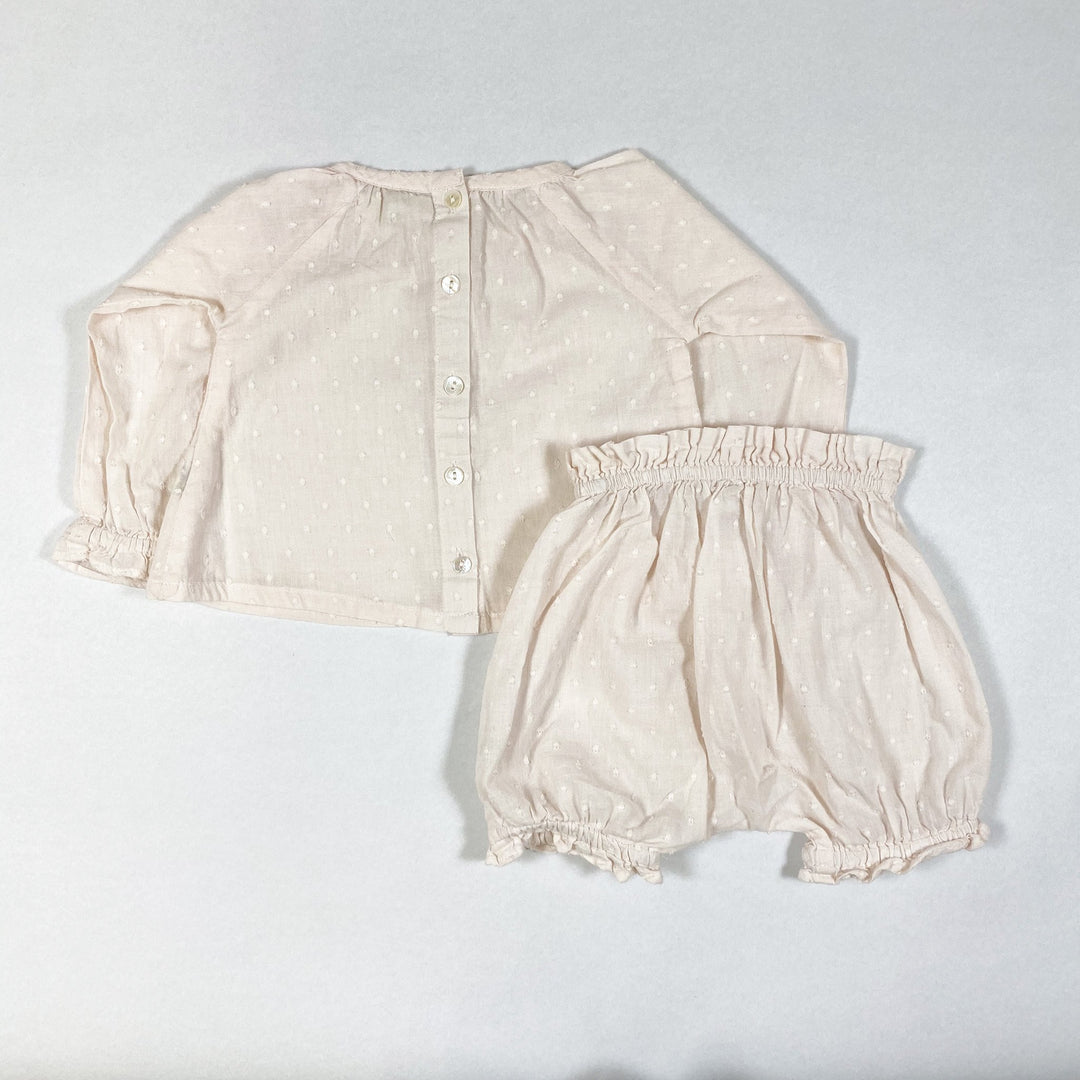 Omibia pale rose blouse and bloomer 6M/68