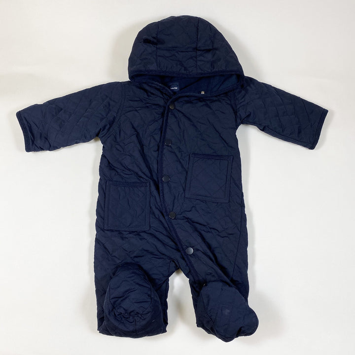 Gap marineblauer Steppoverall mit Kapuze 6-12M/75