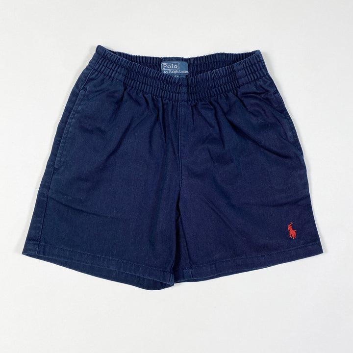 Ralph Lauren navy elastic waist shorts 4Y