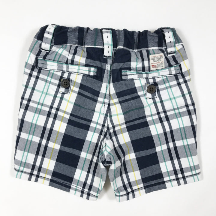 Tommy Hilfiger plaid adjustable waist chino shorts 86