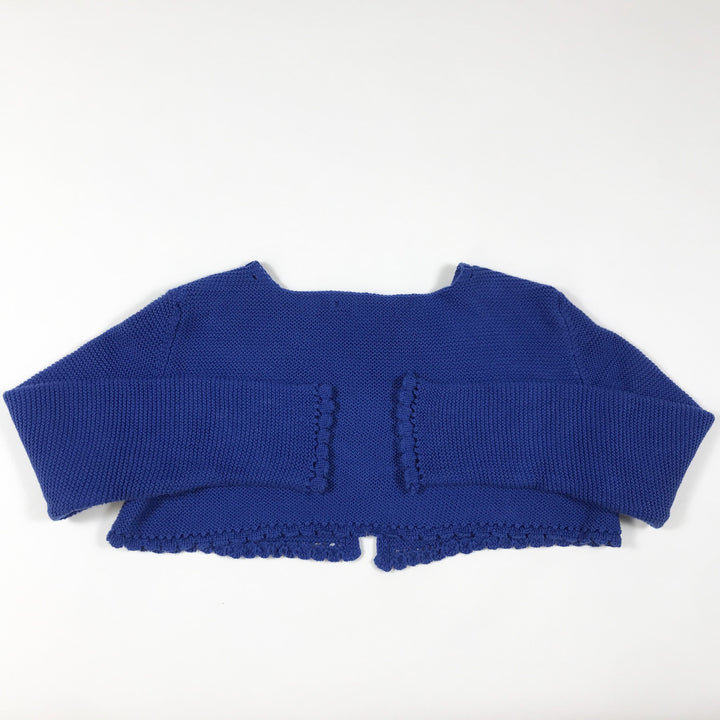 Pili Carrera blue knitted bolero 3Y/95-101