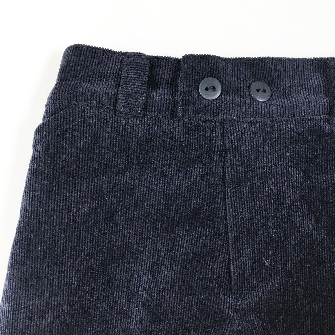 Sardon navy corduroy elastic waist shorts 3M