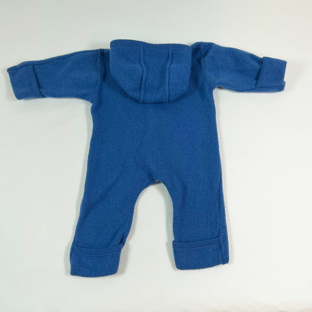 Disana Walk-Overall aus blauer Wolle 3-6M/62-68