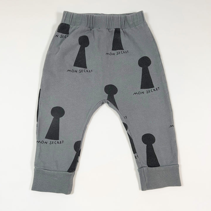 Beau Loves grey keyhole pants 12-18M