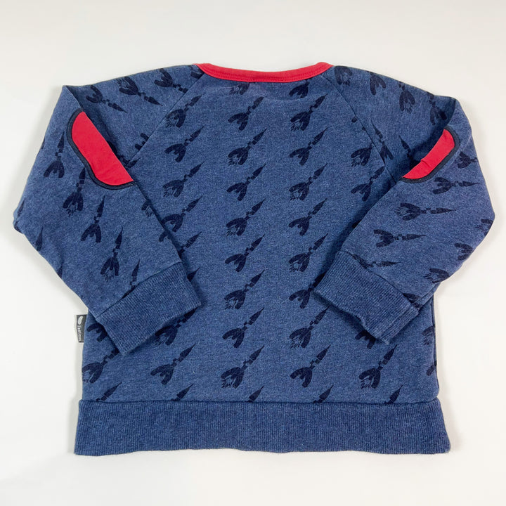 l'Asticot green rocket sweatshirt 2Y