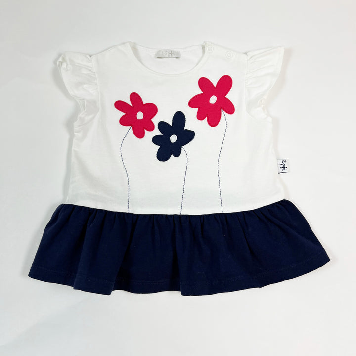 Il Gufo white flower dress 12M