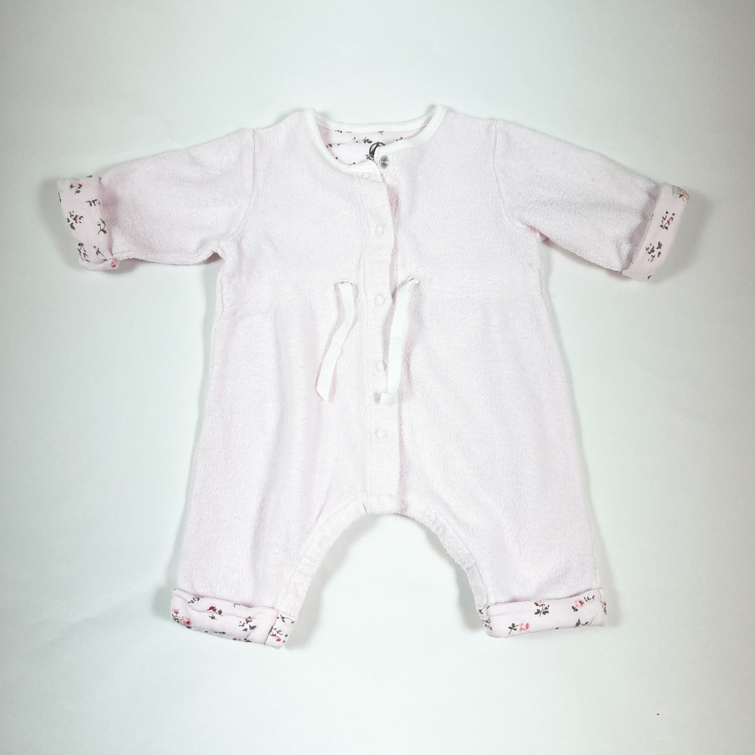 Petit Bateau rosa Frottee-Pyjama 1M/54