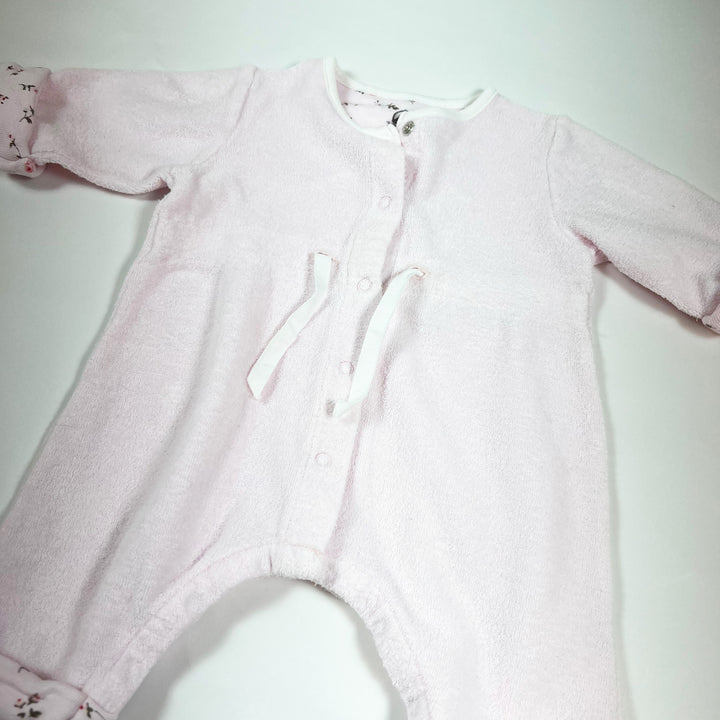 Petit Bateau pink terry pyjama 1M/54