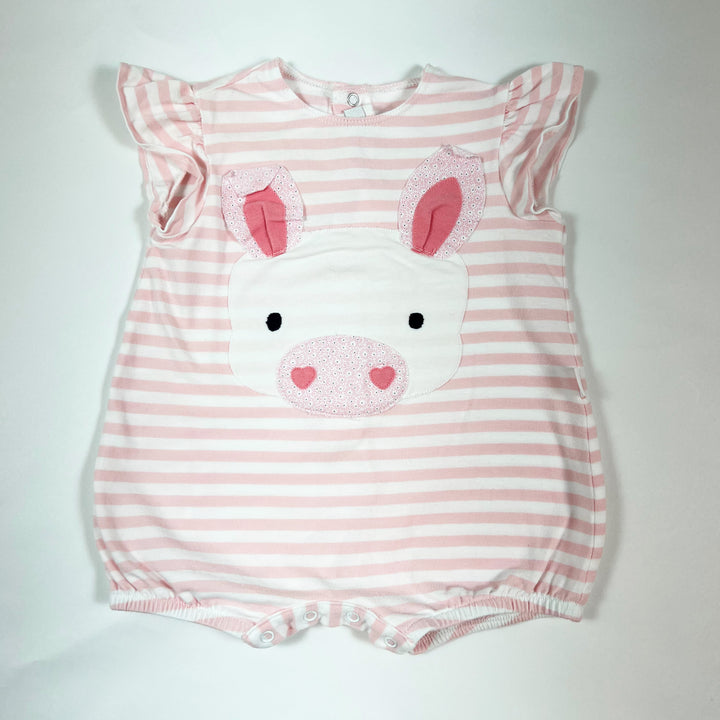 Il Gufo pink piggy romper 3M